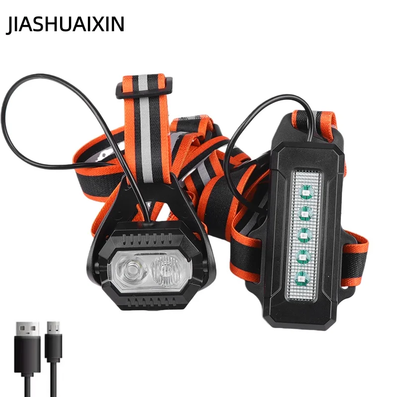 Outdoor running light, cycling strap chest light, night running warning light, mountaineering camping night running light