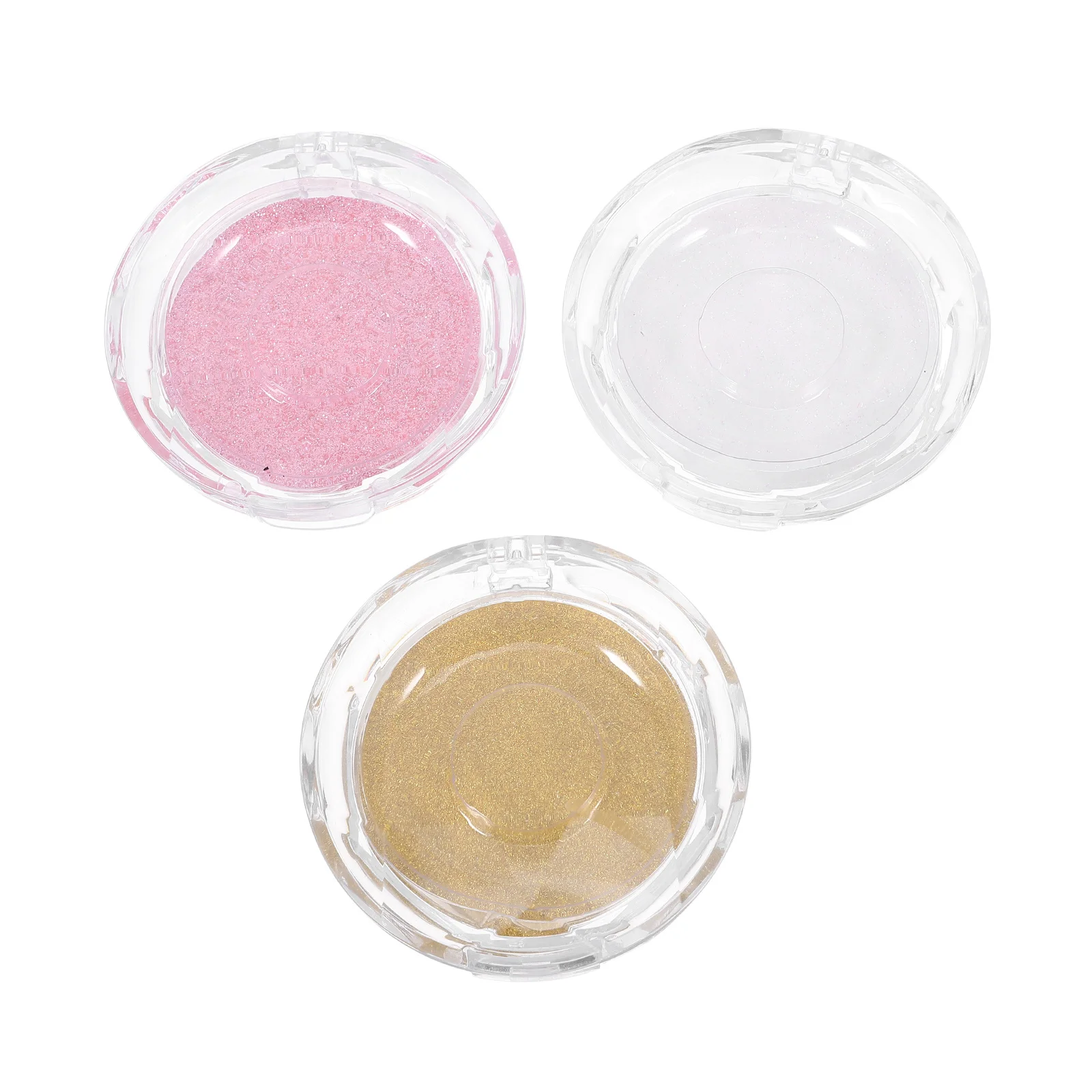 

3Pcs Eyelash Storage Box Compact False Eyelash Case with Convex Concave Design Reusable Travel Organizer for Women Girls