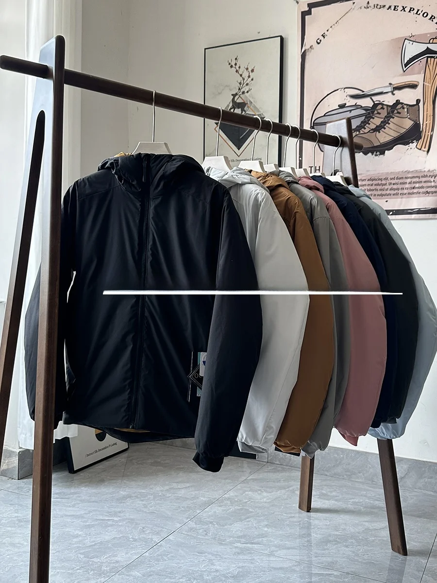 Men's Outdoor Lightweight Warmth Resistant Cotton Jacket Anti-Cold 3D Tailoring Windproof Waterproof Flocking Youth Fashion