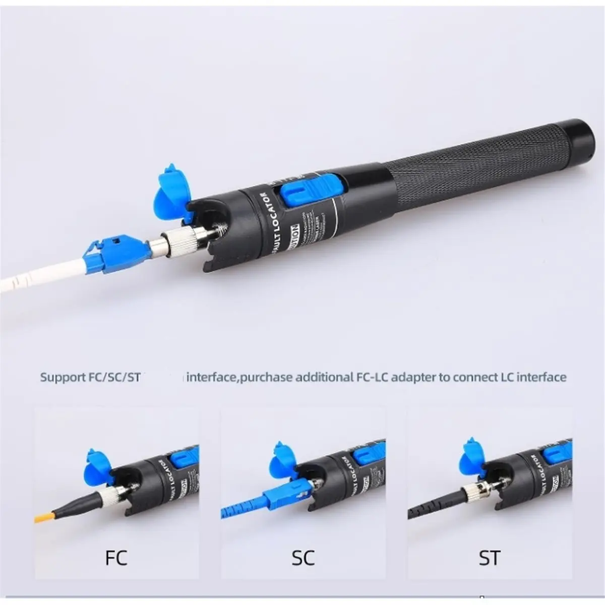 【CYBER MONDAY】5MW Aluminum Pen Type Fiber Optical Cable Source Tester VFL Visual Fault Locator Kit Fiber Optic Tester