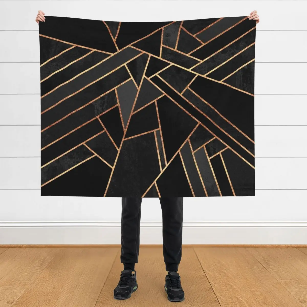 

Black Night Throw Blanket warm for winter Furrys Luxury St Blankets