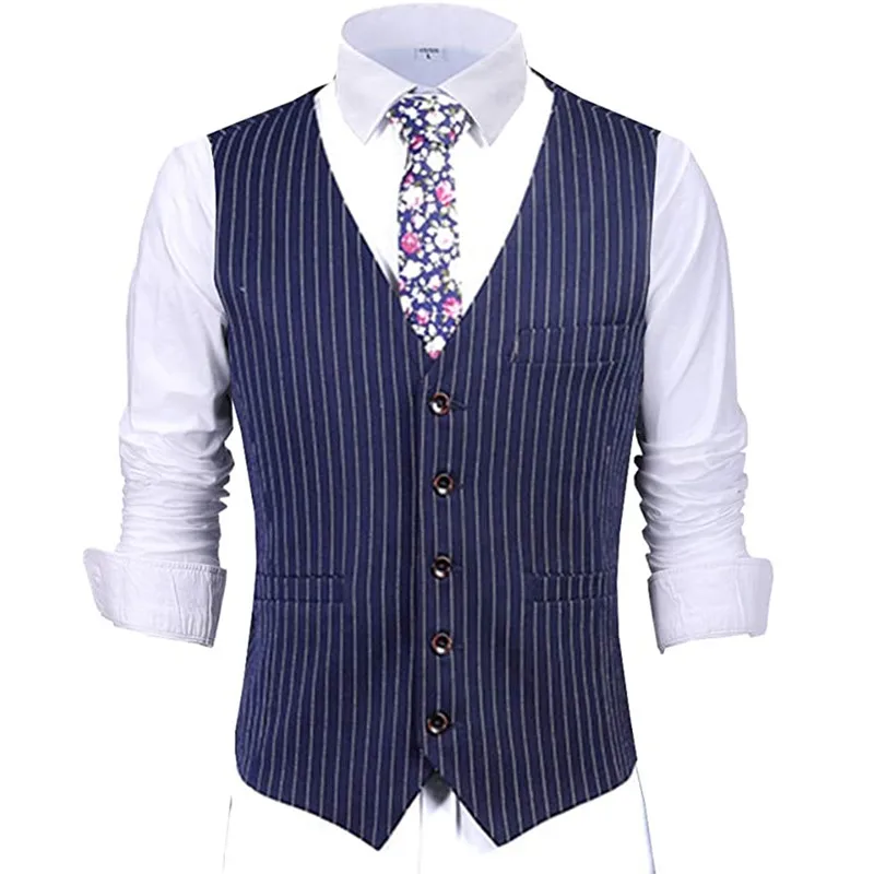 

Men's Formal Suit Vest High Neck Slim Fit Tweed Waistcoat Herringbone Wool Vest Wedding Groomsmen