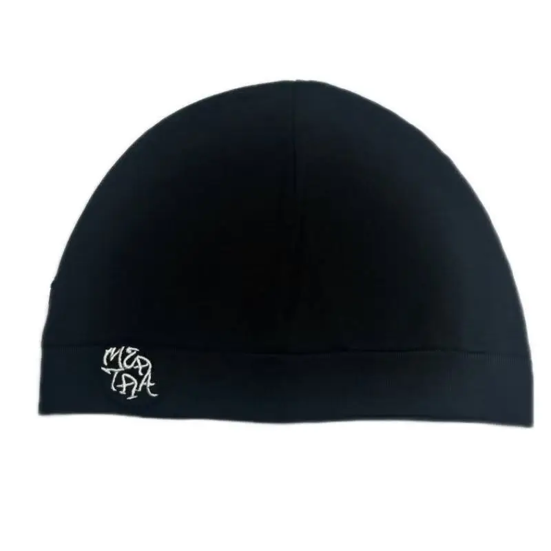 Berretto con lettera ricamata minimalista Berretto con teschio in maglia sottile Cappello unisex morbido e leggero Streetwear Y2K Hip Hop Punk Rock Accogliente