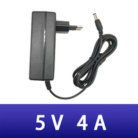 New AC DC 5V 4A power adapter 100V-240V Converter DC 5V 4A 4000mA US EU UK AU Plug 5.5mm x 2.1mm for LED WiFi CCTV