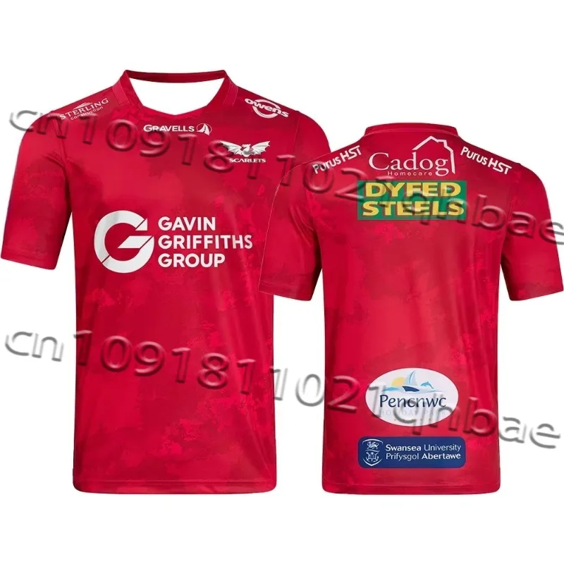 

24/25 Ireland Rugby Training Jerseys Sports Jerseys Must-have Jerseys for Fans Scarlets 3D Printed Sports Jerseys MOTO T-shirt