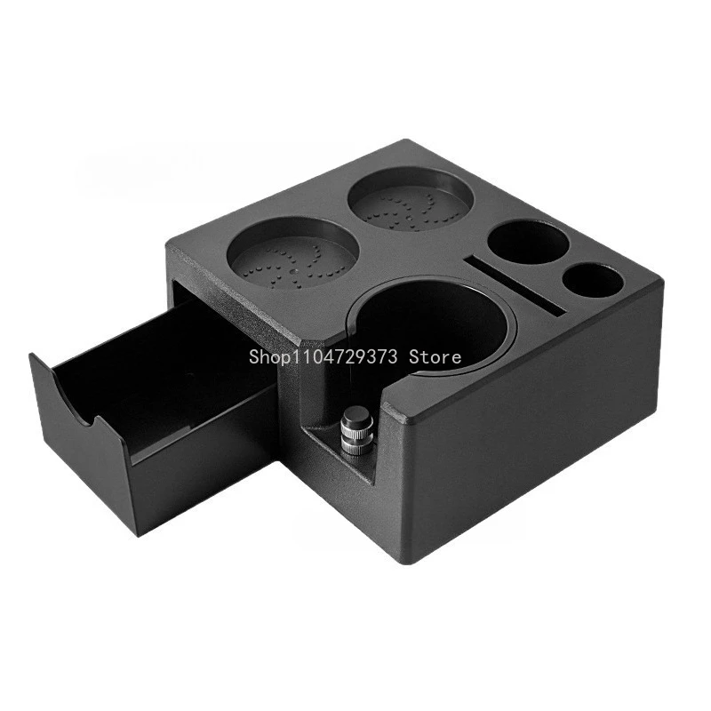 

51-58 мм ручка для кофемашины эспрессо, квадратное сиденье для прессования порошка, ящик для порошка, станция для тампера кофе, инструменты для кофемашины, часть