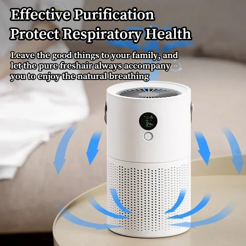 

Wireless Portable Air Cleaner for PM2.5 Dust, Formaldehyde, and Pollen Allergy Sufferers Household HEPA Air Purifier,