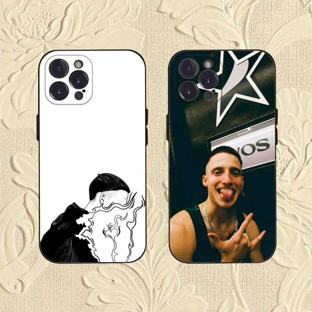 W-WOS V-Valentin-ns O-Olivas Funda de teléfono para iPhone 16,se4,15,14,13,12,11,Pro,X,XS,Max,XR,Plus,Mini Funda negra suave