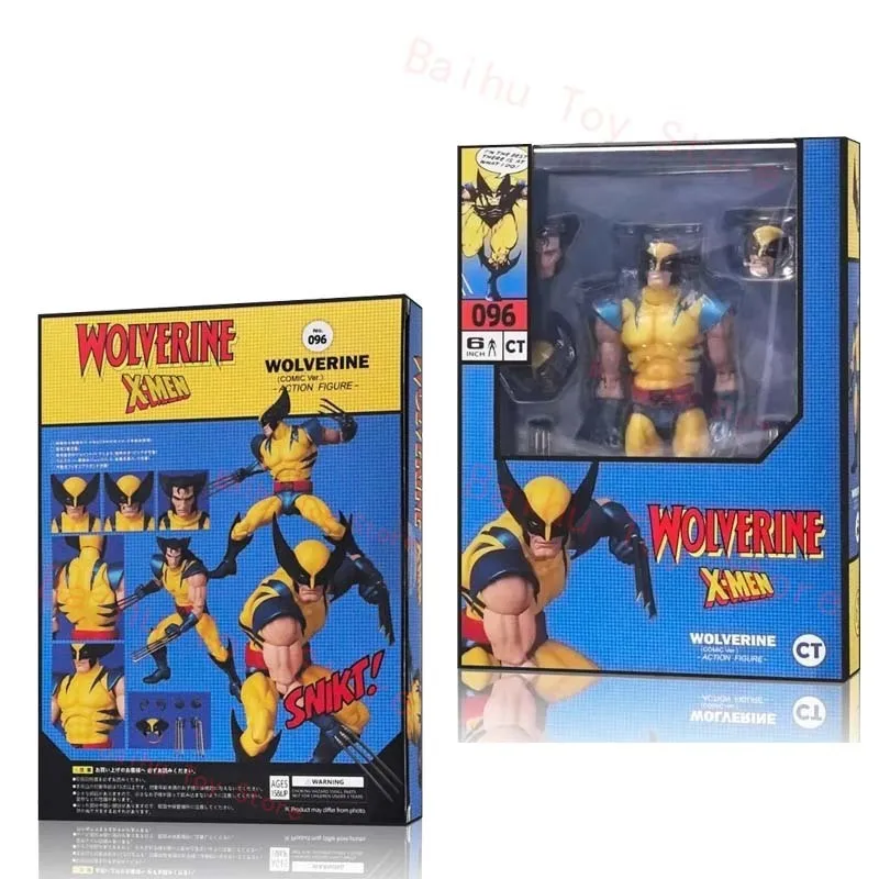 CT Toys Mafex 096 Wolverine Figure Anime Comic X-Men Wolverine Action Figure Mafex 138 Maf096 Maf138 KO Figurine Model Toy Gift