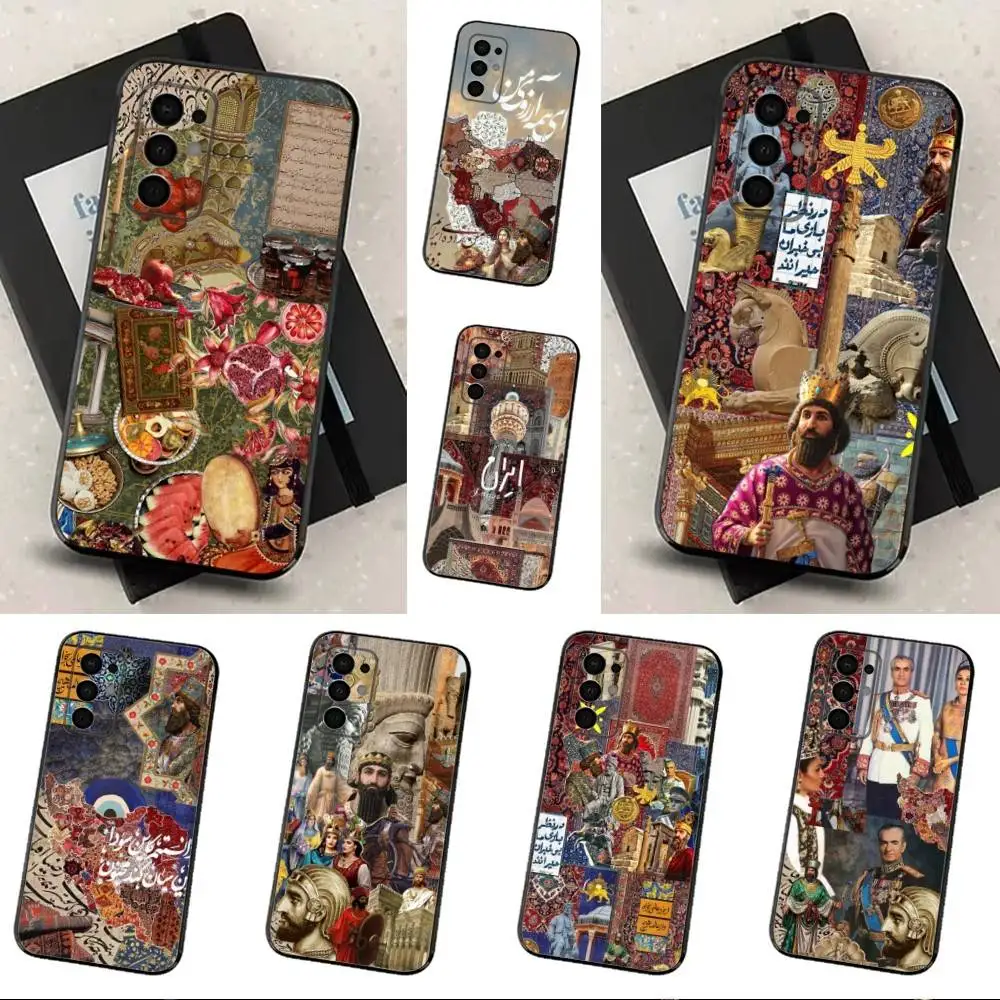 

I-Iran History Art Shah Phone Case For Samsung Galaxy A91,A80,A73,A72 ,A71,A53A52,A32 ,A31A22,A21s,A20,Black Cover