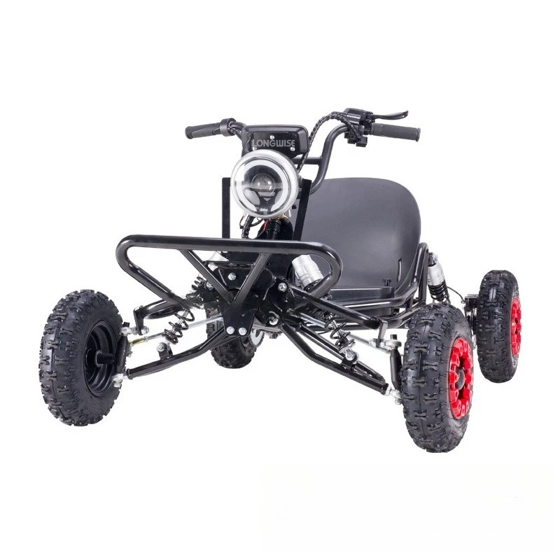 

Электрический внедорожный карт для взрослых с 6-дюймовым бесщеточным редукторным двигателем 48В 10Ач 2000Вт, способный преодолевать любые типы местности.
