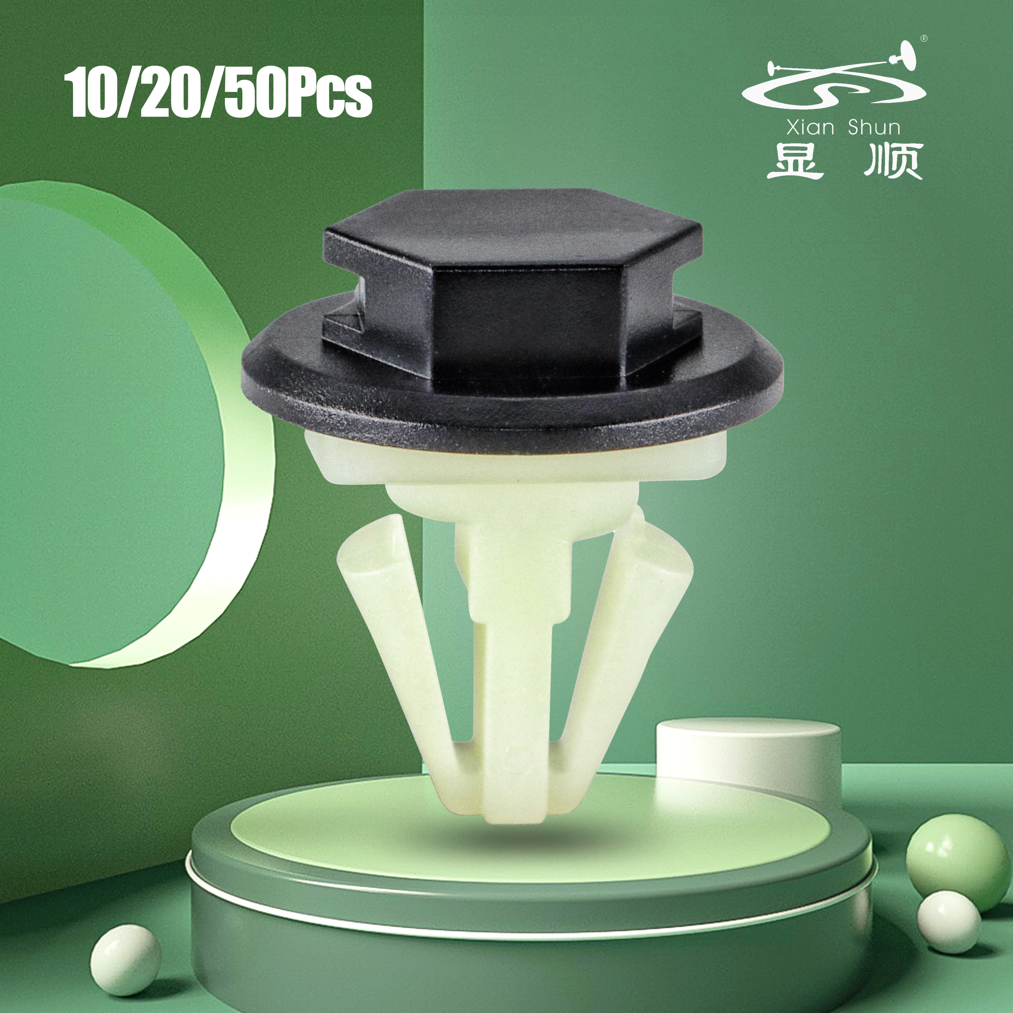 

10/20/50Pcs Black+Light Green PA Fender Interior Replacement Parts Car Fastening Clips Car Accessories For Renault 8200389607