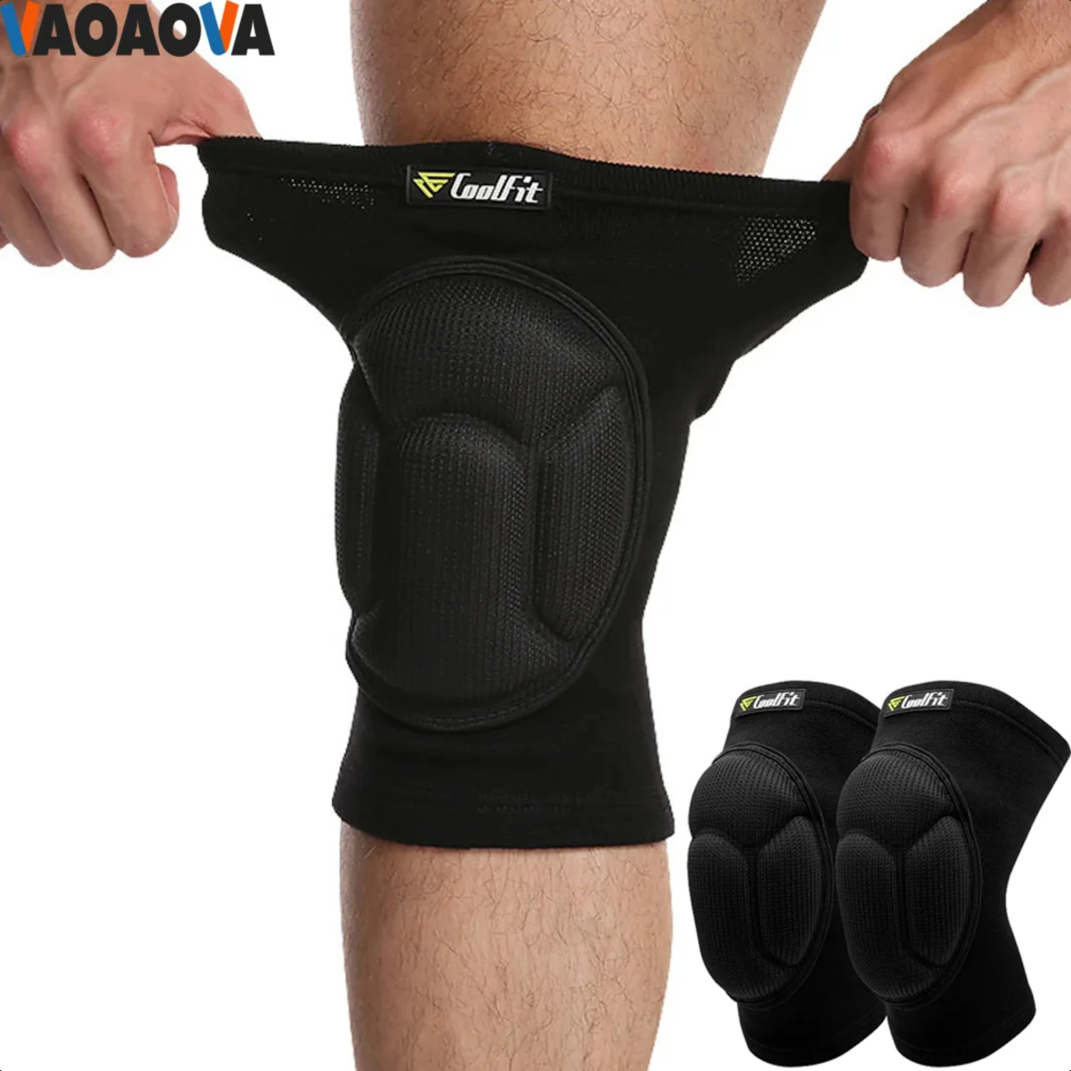 1 Pair Protective Knee Pads Thick Sponge Football Dancing Volleyball Extreme Sports Anti-Slip Collision Avoidance kneepad Brace