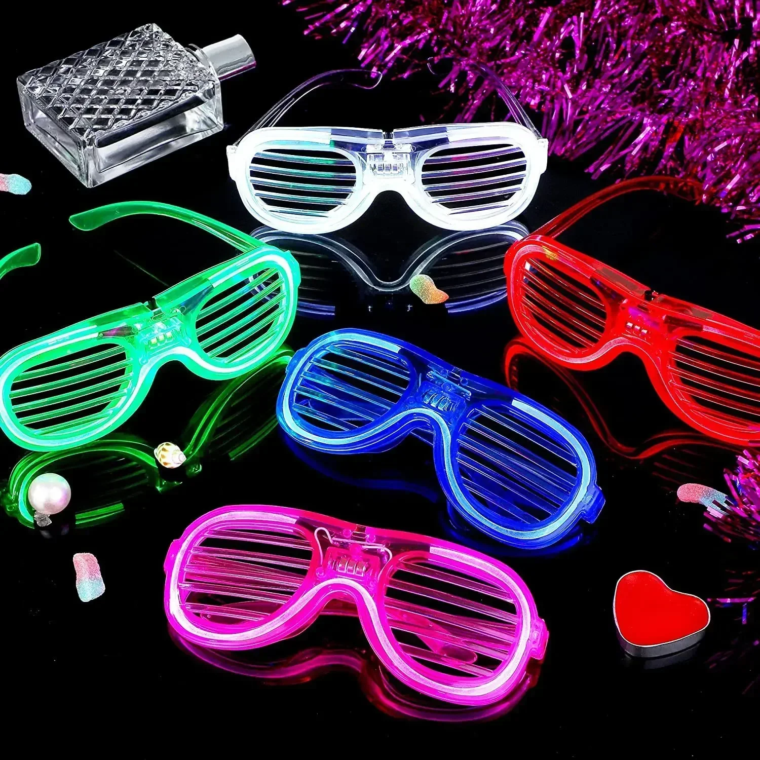 Glow Eyeglasses LED Creativity Flash Glasses Children Toys Vocal Concert Bar Birthday Atmosphere Props Glow Party Supplies