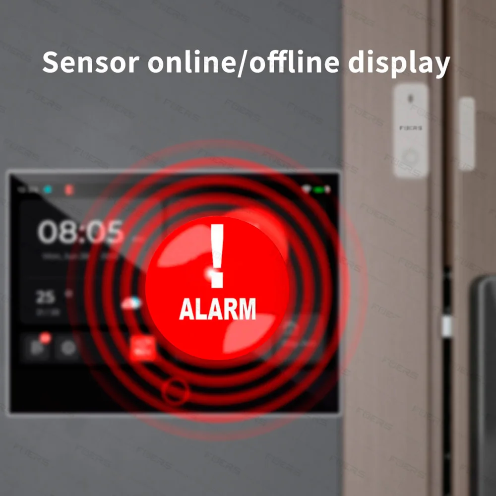 FUERS 7 Inch TFT Screen 4G WiFi Tuya Smart Home Security Alarm System G70 FSK Wireless Home Burglar Security Alarm System IP Cam