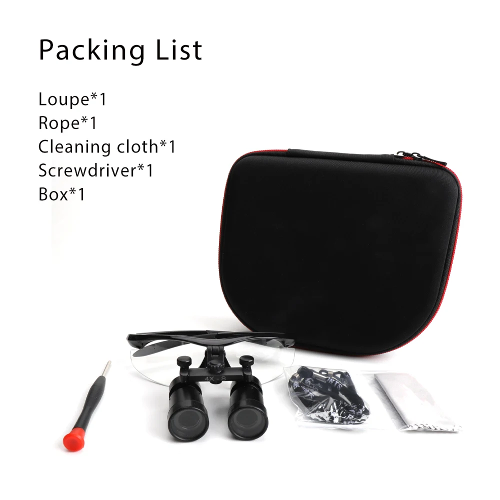 Luz de lupa Dental 4X, lámpara quirúrgica Oral de 3W, luz de examen con Cable, lupa Binocular Kepler