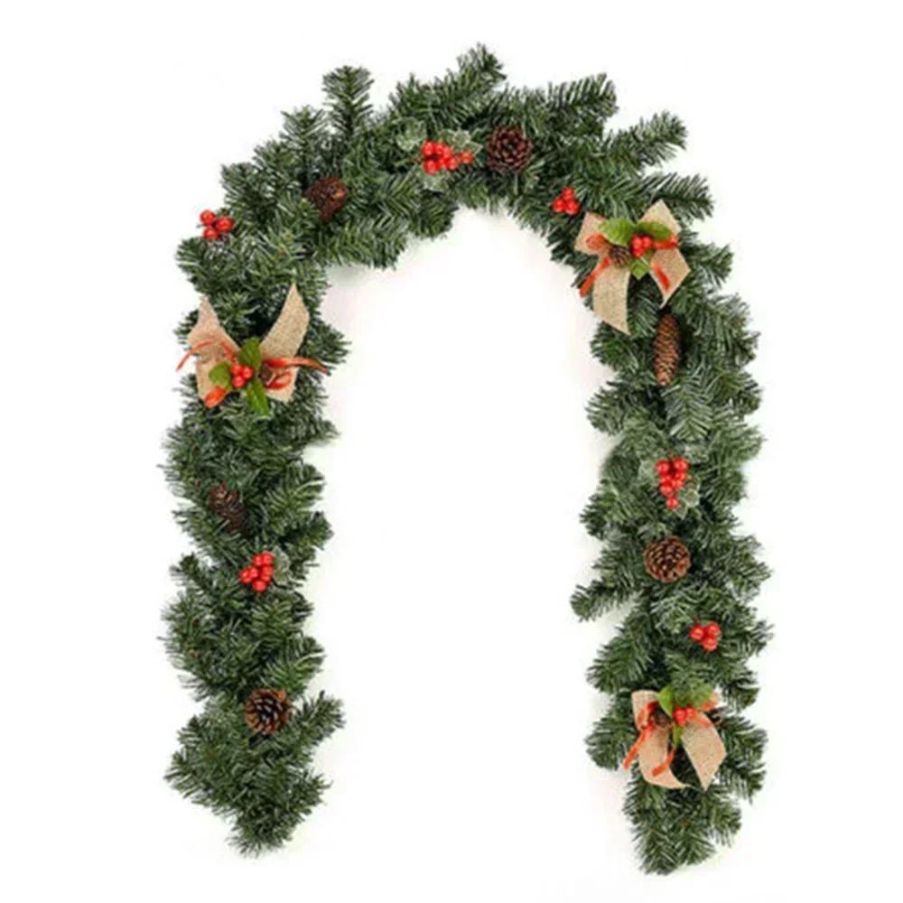 

180cm Rochester Spruce Garland with Berries and Pine Cones for Christmas Tree and Holiday Wall Decoration PVC Material