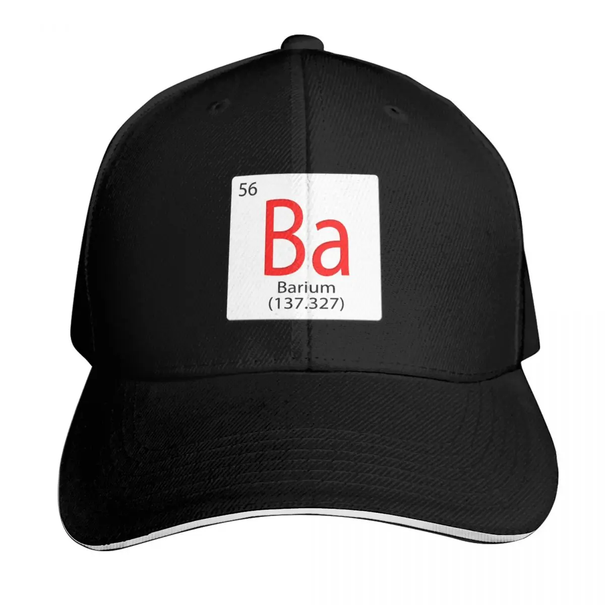 Chemical element tile. Barium Ba Baseball Cap Unisex for Men Women Outdoor Golf Running Hiking Summer Beach Travel