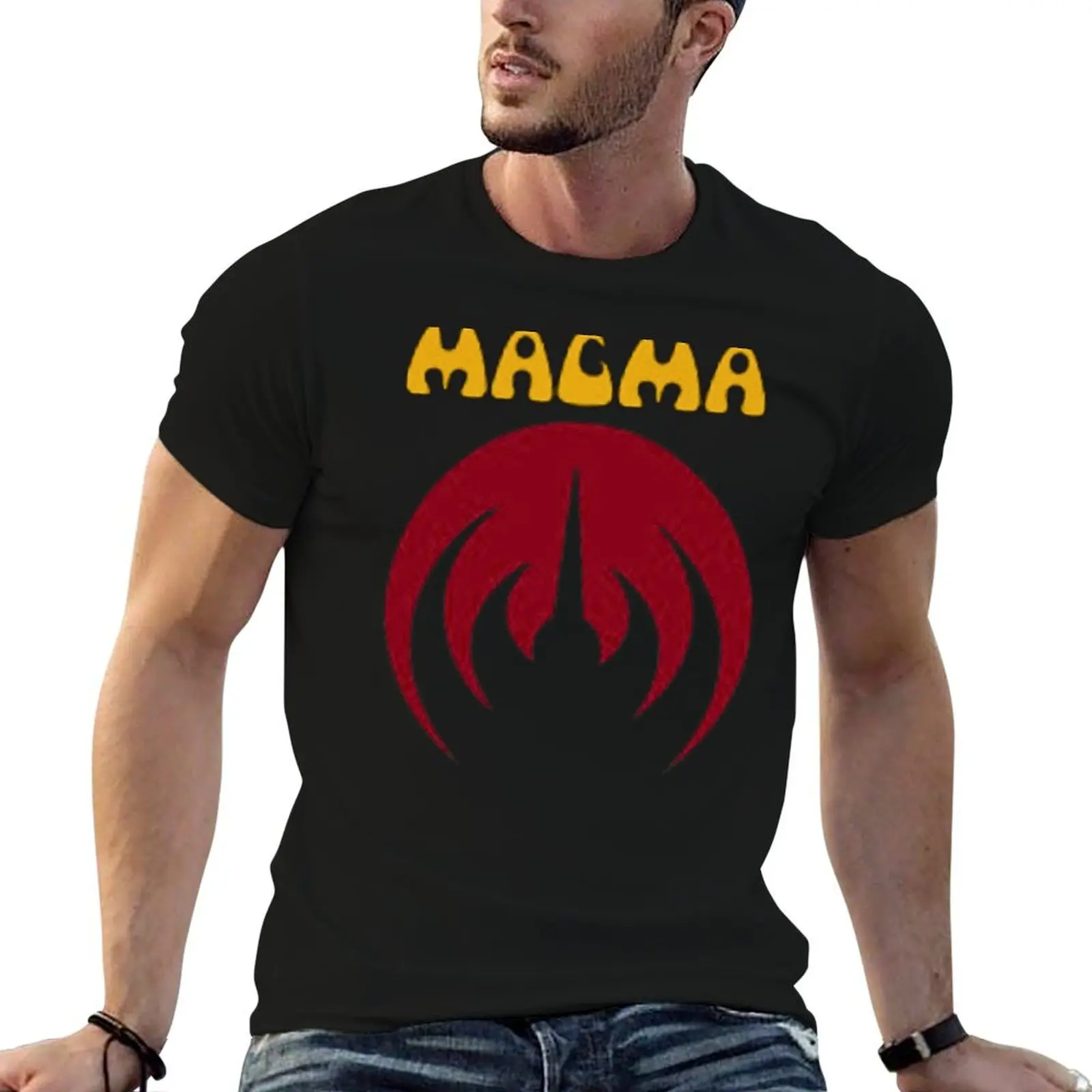 

MAGMA Logo Art T-Shirt t shirts for man graphic vintage t shirt men 100% cotton luxury brand man tshirt T-Shirt