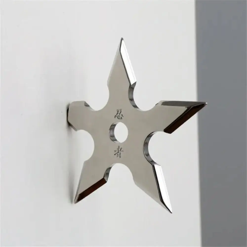 

Zinc Alloy Ninja Darts Coat Hooks Creative Waterproof Wall Mounted Dart Shape Wall Coat Hooks Silver Clothes Wall Hanger Home