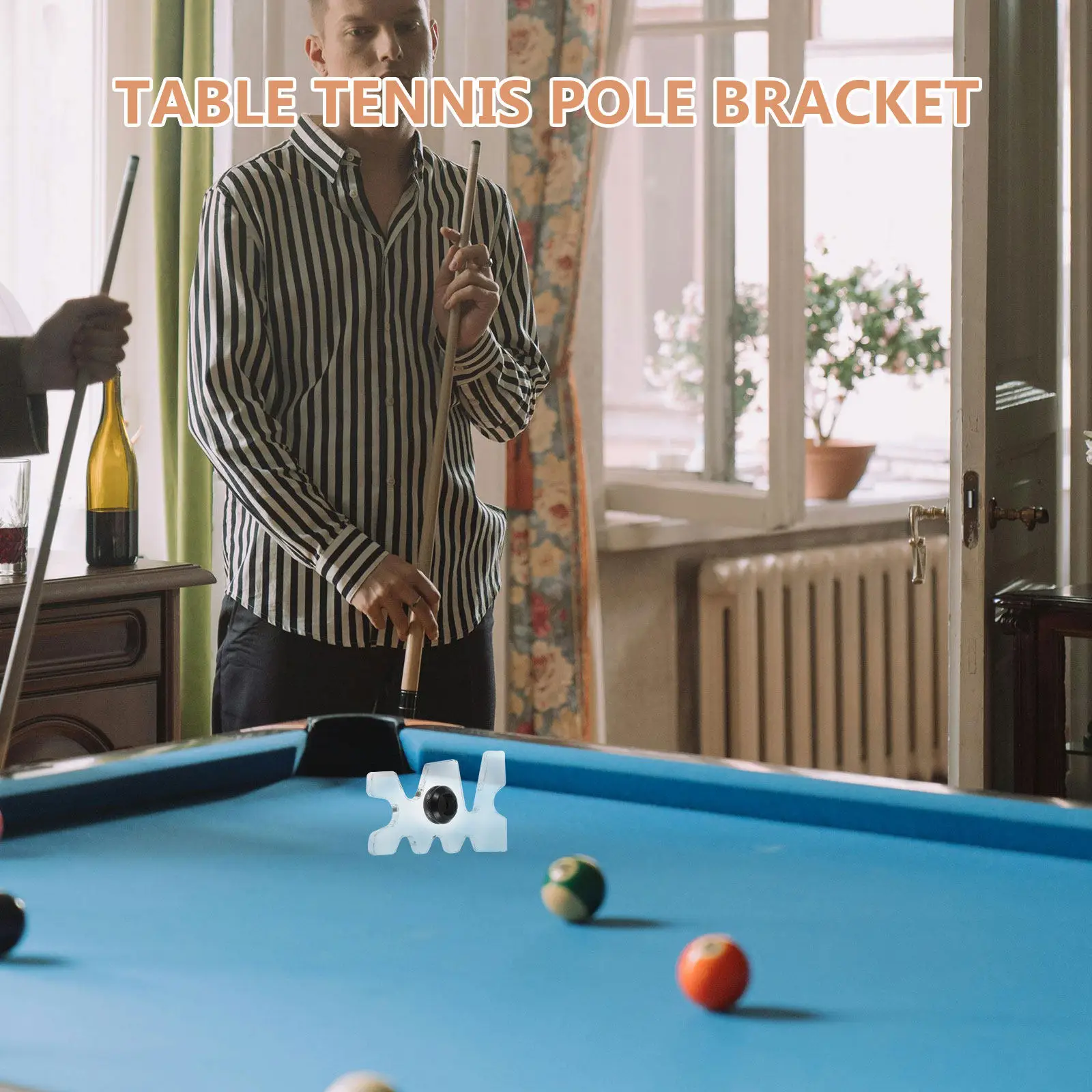 Transparent Acrylic Pool Cue Rack Holds Multiple Billiard Sticks Stable Wall Mount Design Easy Install Home Room