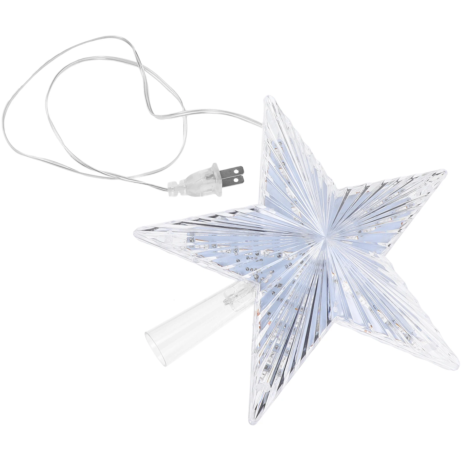 

Christmas Tree Star Topper Light LED Flickering Decoration Warm White Plug for Home Party Wedding Hotel Bar Office Indoor