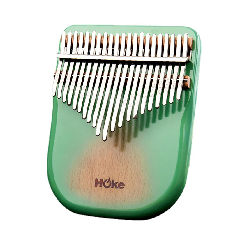 Green 17 21 Keys Kalimba Black Walnut Thumb Piano Professional Kalimba Musical Children Calimba Keyboard Percussion Instruments