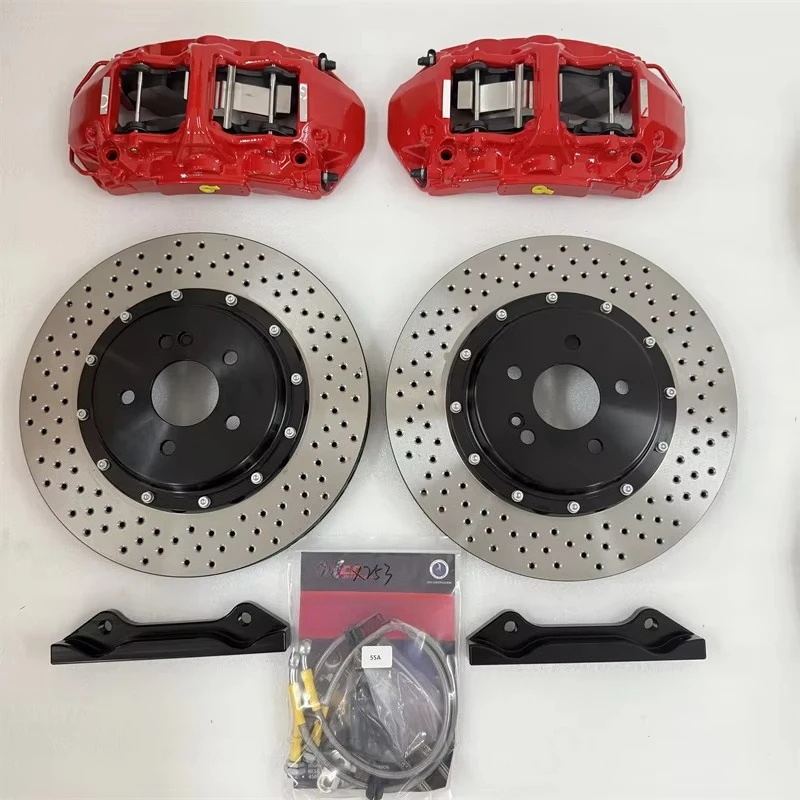 

High Performance Racing 6 Piston Car Brake Calipers Big Brake Kit for Tt Mk2 S3 A4 S5 B8 A6 C7 C8 Q5 Q7 Range Rover Evoque