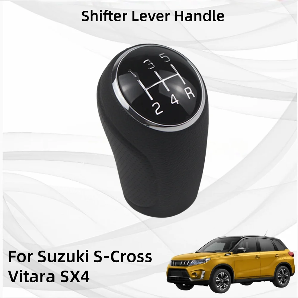 

For Suzuki S-Cross Vitara SX4 Shifter Lever Handle Components Decorate Car Stickers Cars Accessories ABS plastic Car Exterior