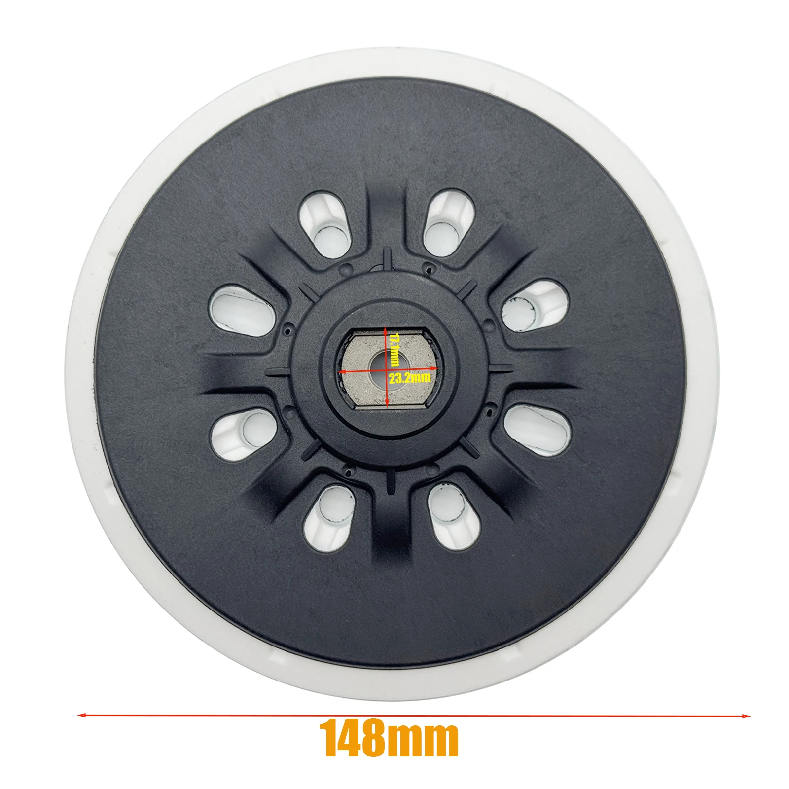150mm 6 inch Sanding Back up Pad for Dry Polishing Machine 49 Holes Sandpaper Tray Polishing Disc for Festool Dry Mill