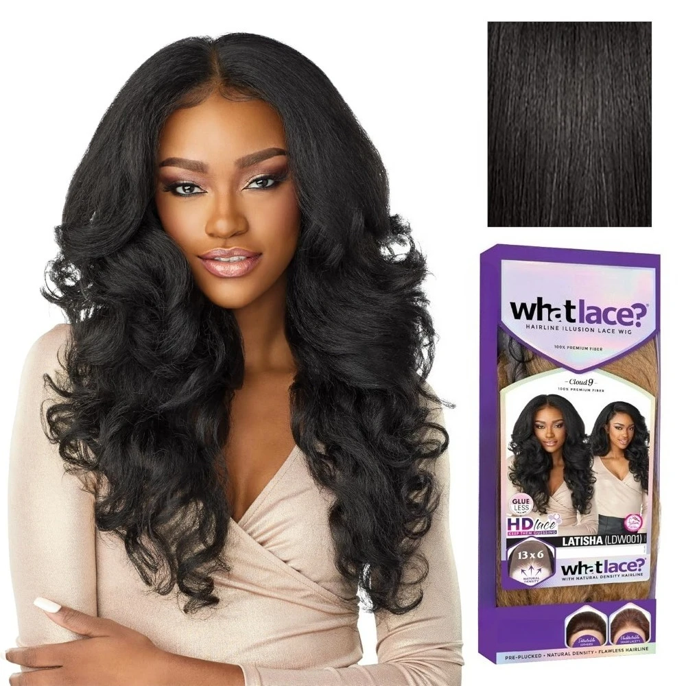 

What Lace 13X6 Wigs - Latisha Lacefrontal Hand Tied Glueless Synthetic With Natural Density Preplucked Hairline
