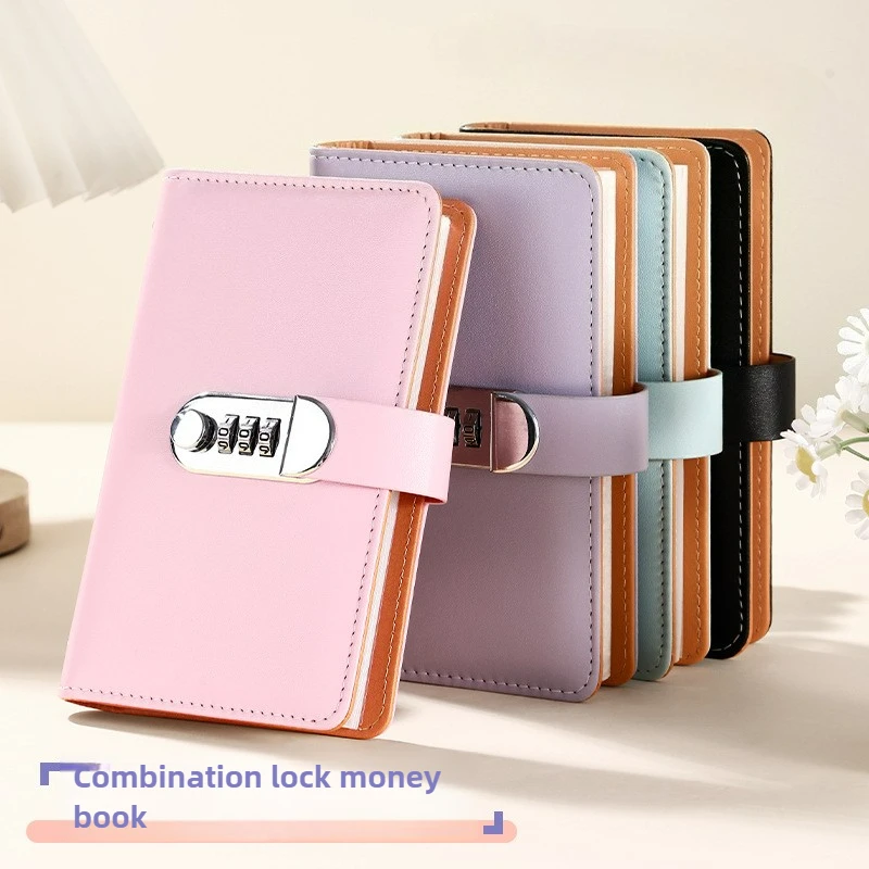 Книга с зажимом для денег 2025, новая книга для экономии денег с паролем большой емкости для наличных