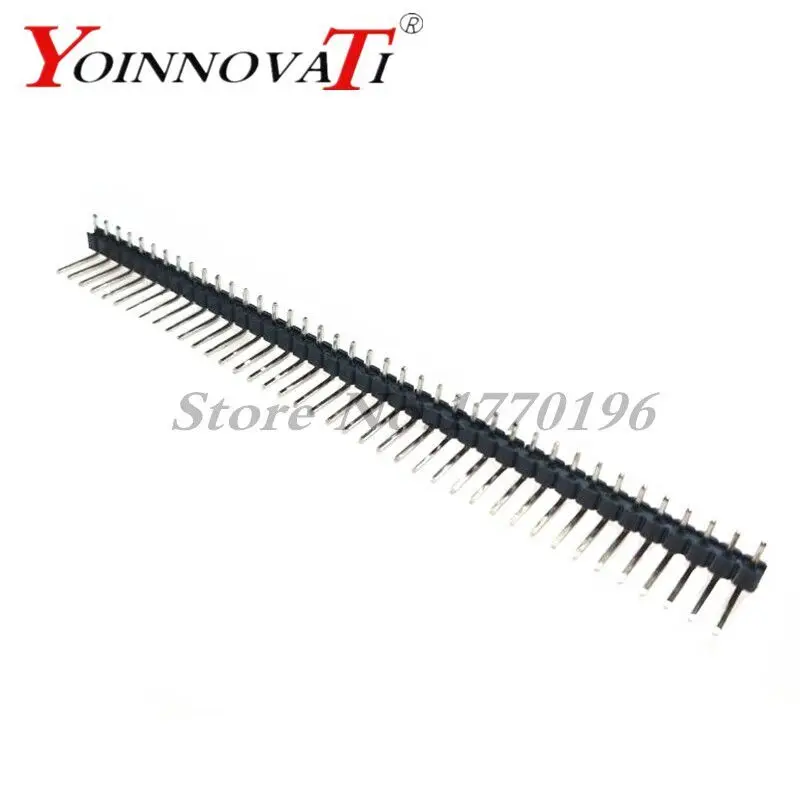 10 sztuk 40 Pin 1x40 jeden rząd mężczyzna 2.54mm łamliwe głowica pinowa złącze kątowe taśmy gięcia
