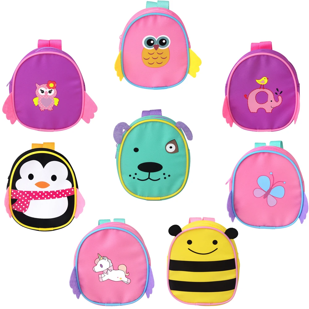 18 Inch Doll, 43CM Doll, Small Backpack, Doll Clothing Decoration, Colorful Cute Backpack, Multi Style Doll Accessories