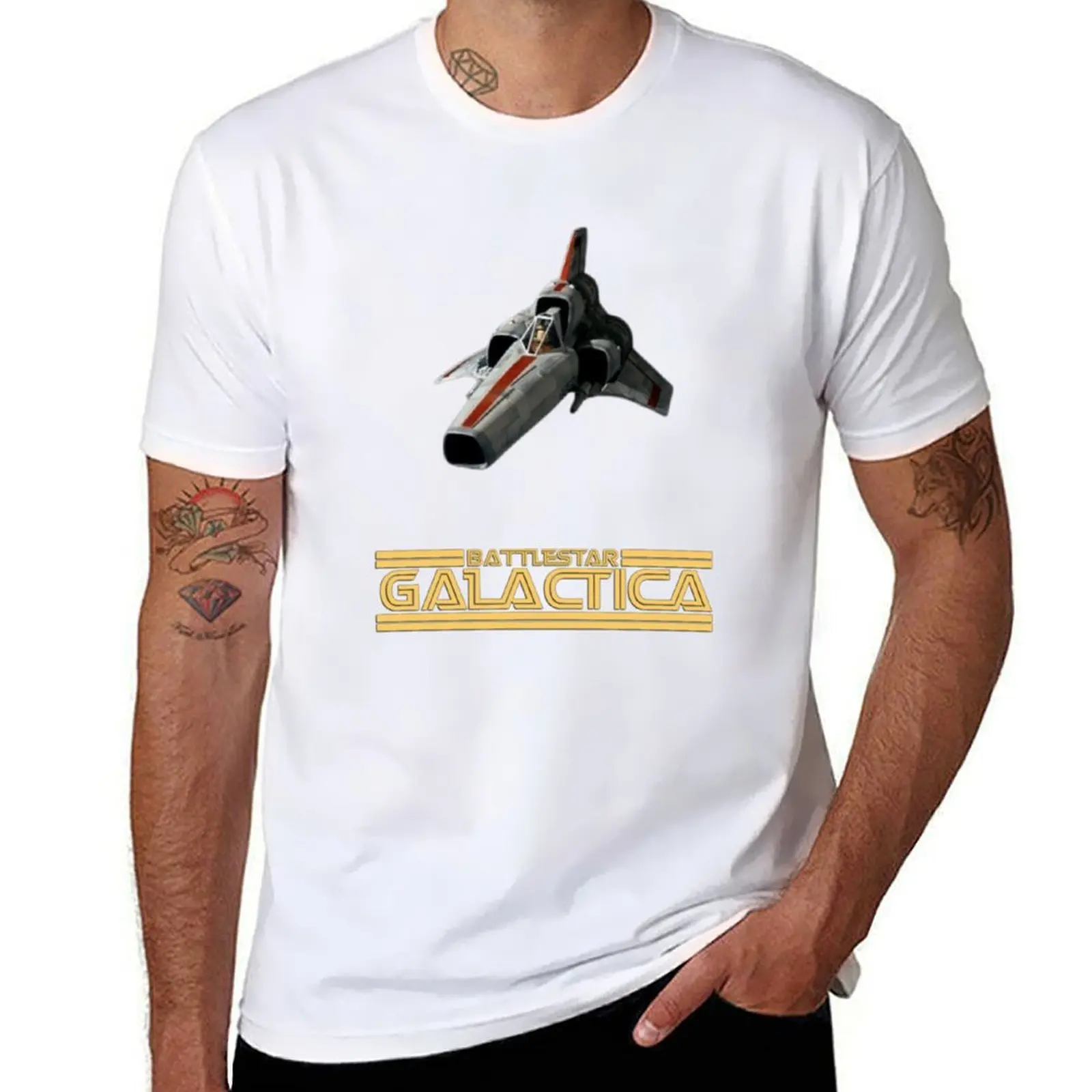 

Battlestar Galactica Viper T-Shirt man t shirts high quality luxury brand anime t shirts for man T-Shirt
