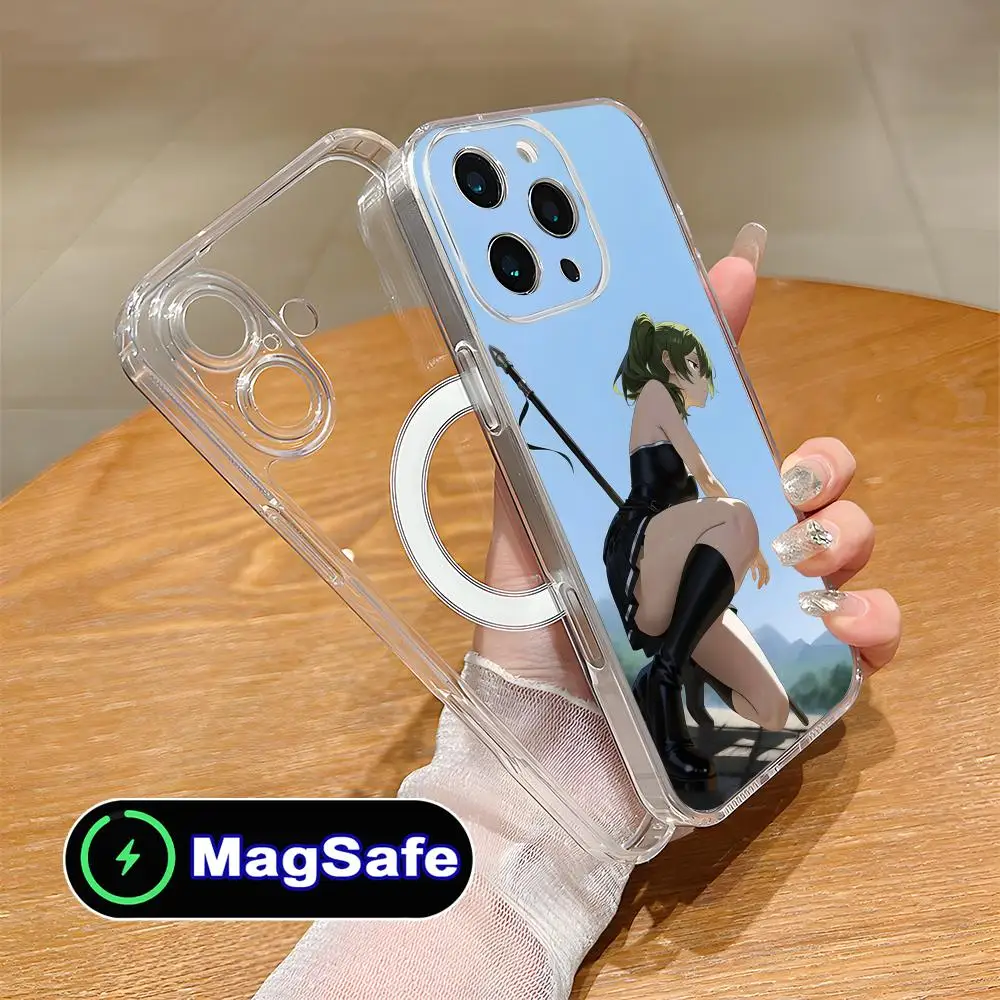 

Sousou no Frieren Ubel Phone Case for iPhone 17 16 15 14 13 12 11 Air Pro Max Plus Mini Magsafe Clear Colorful Cover Cellphones