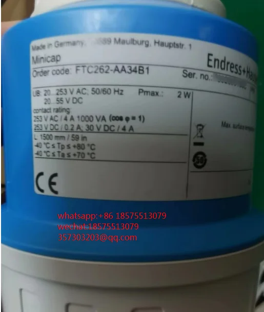 FOR ENDRESS+HAUSER FTC262-AA34B1 FTC260-AA4D1Capacitor Level Switch Relay Output, Length 1.5 m, Thread R1-1/2 Connection 1 PIECE