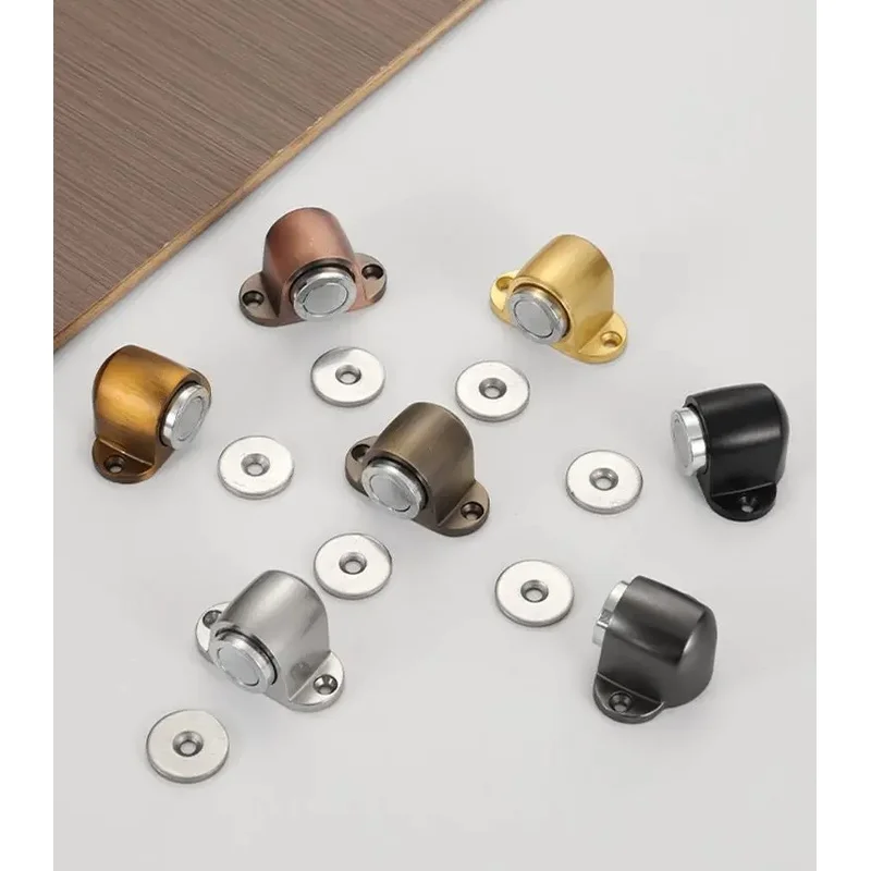 Stable Floor Door Stopper, Stainless Steel Super Suction Classic Home Decor Door Holder