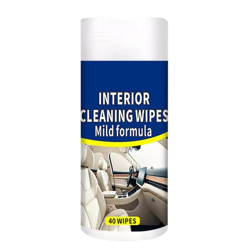 

40 Pre-Moisturized Car Scent Protectant Wipes Versatile Mild Car Interior Cleaner Wipes Interior Cleaning Wipes Auto Accessories