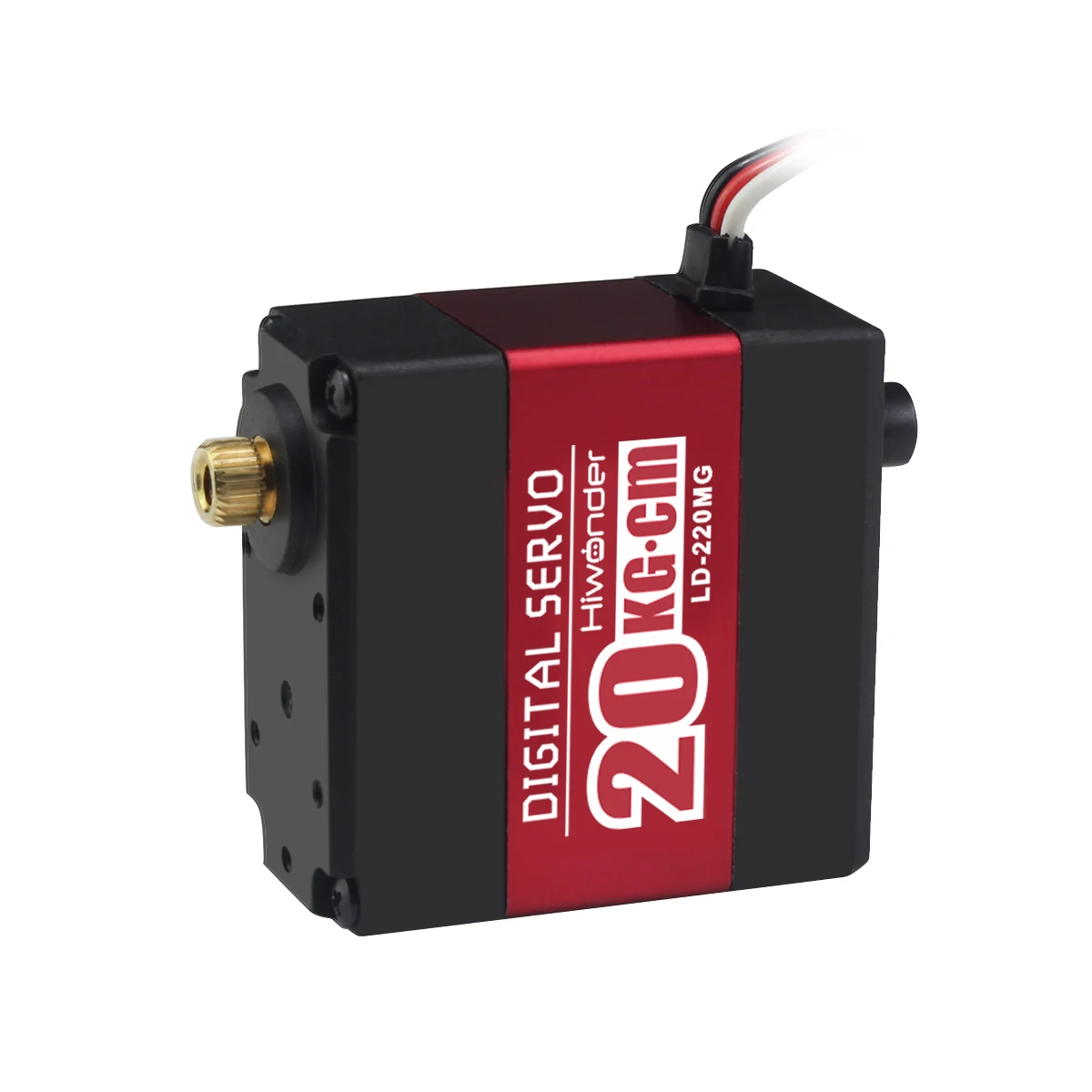 Hiwonder LD-220MG Full Metal Gear Digital Servo with Dual Ball Bearing Metal Servo Horn Metal Bracket for Robot
