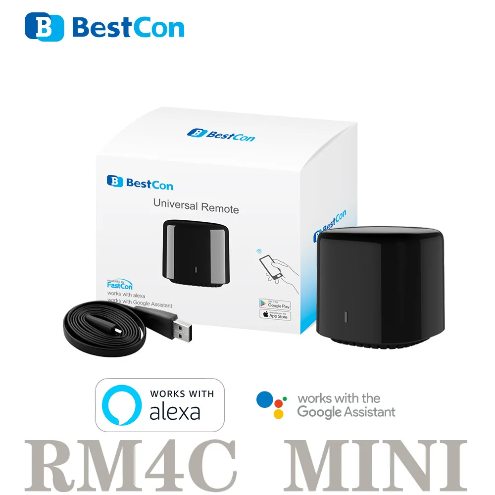 

Broadlink RM4C Mini Intelligent Infrared Remote Control Remote APP Control Support Alexa Voice