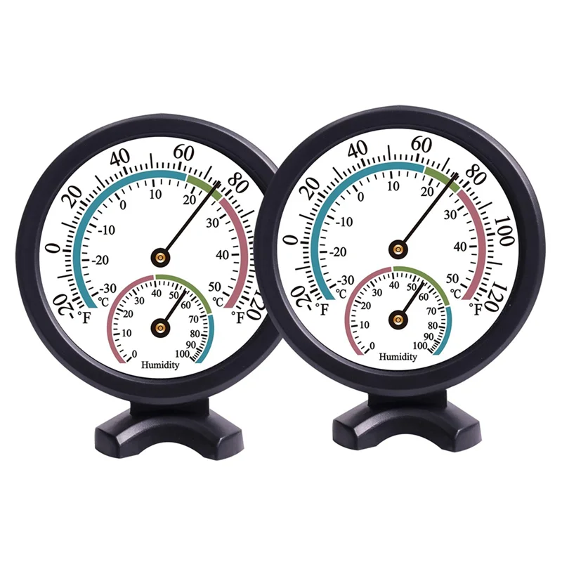 

AS95-2PCS Мини комнатный термометр-гигрометр 2 в 1, датчик температуры и влажности на открытом воздухе для стены