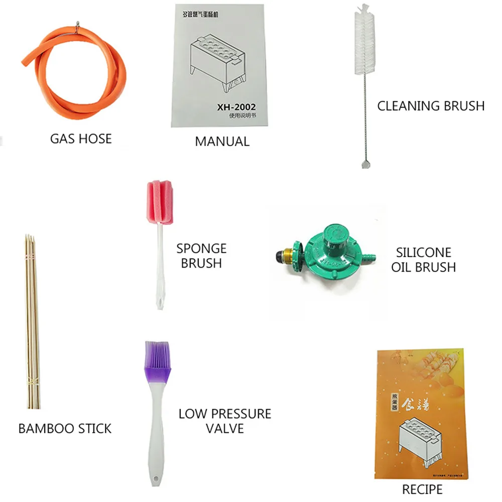 Commercial ไข่ไส้กรอกไส้กรอกไข่อัตโนมัติสิบหลุมไข่ไส้กรอกเครื่องทําแฮมขนมขบเคี้ยวอุปกรณ์