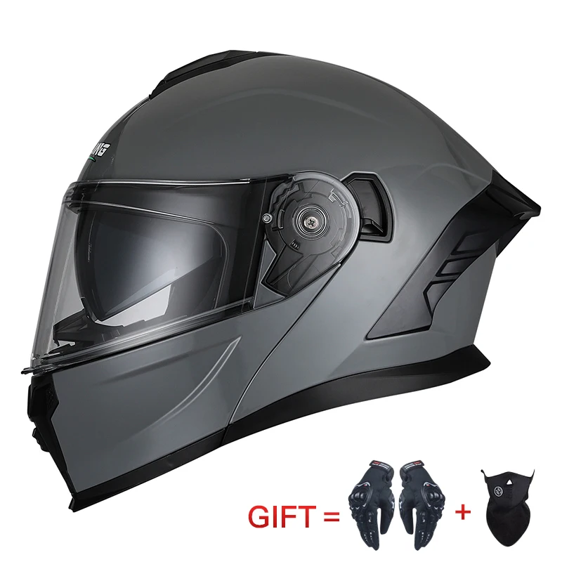 

electric Flip up Double Visor Sports helmet Motocross helmet Casco four seasons Motorcycle Racing Helmets big DOT