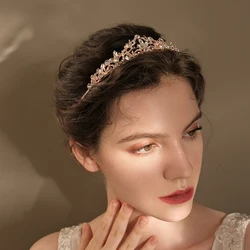 Fashion Sparkling Rhinestone Crown Daily Tiara Bridal Headdress Wedding Jewellery Hair Accessories For Women