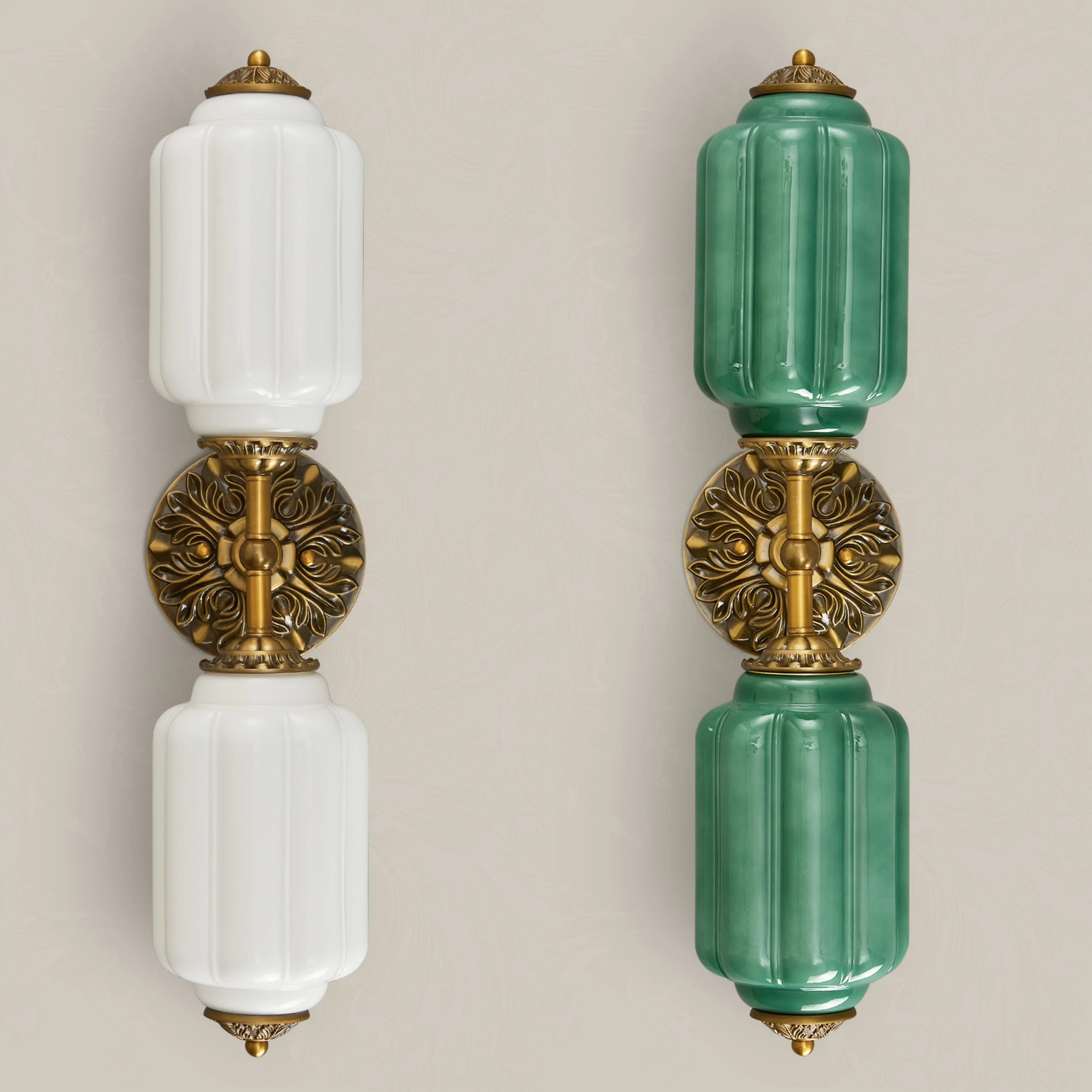 Retro Milk Glass Wall Sconce Metal Bathroom Dinning Room Study Living Room Bedroom French 3000K Vintage Glass Wall Lamp