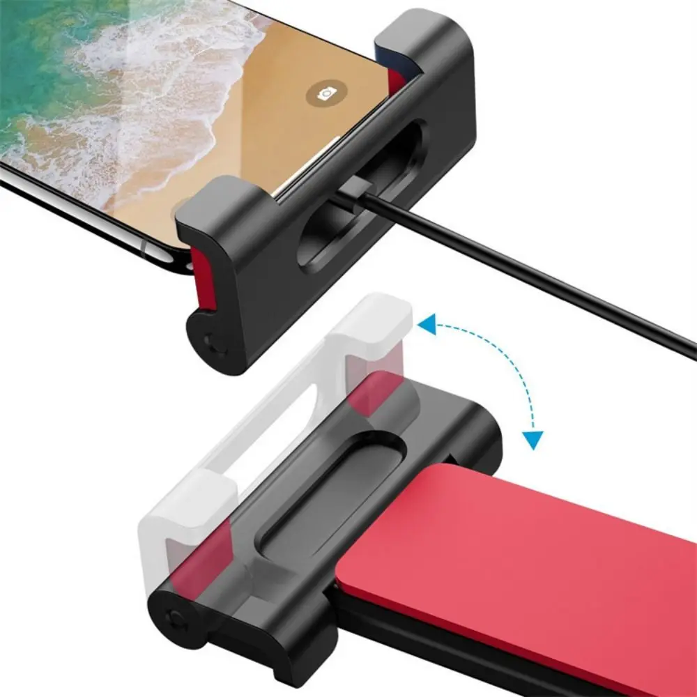 Foldable Car Rear Pillow Phone Holder Adjustable Bracket Hands-Free Rear Headrest Mounting Brackets Portable Flexible