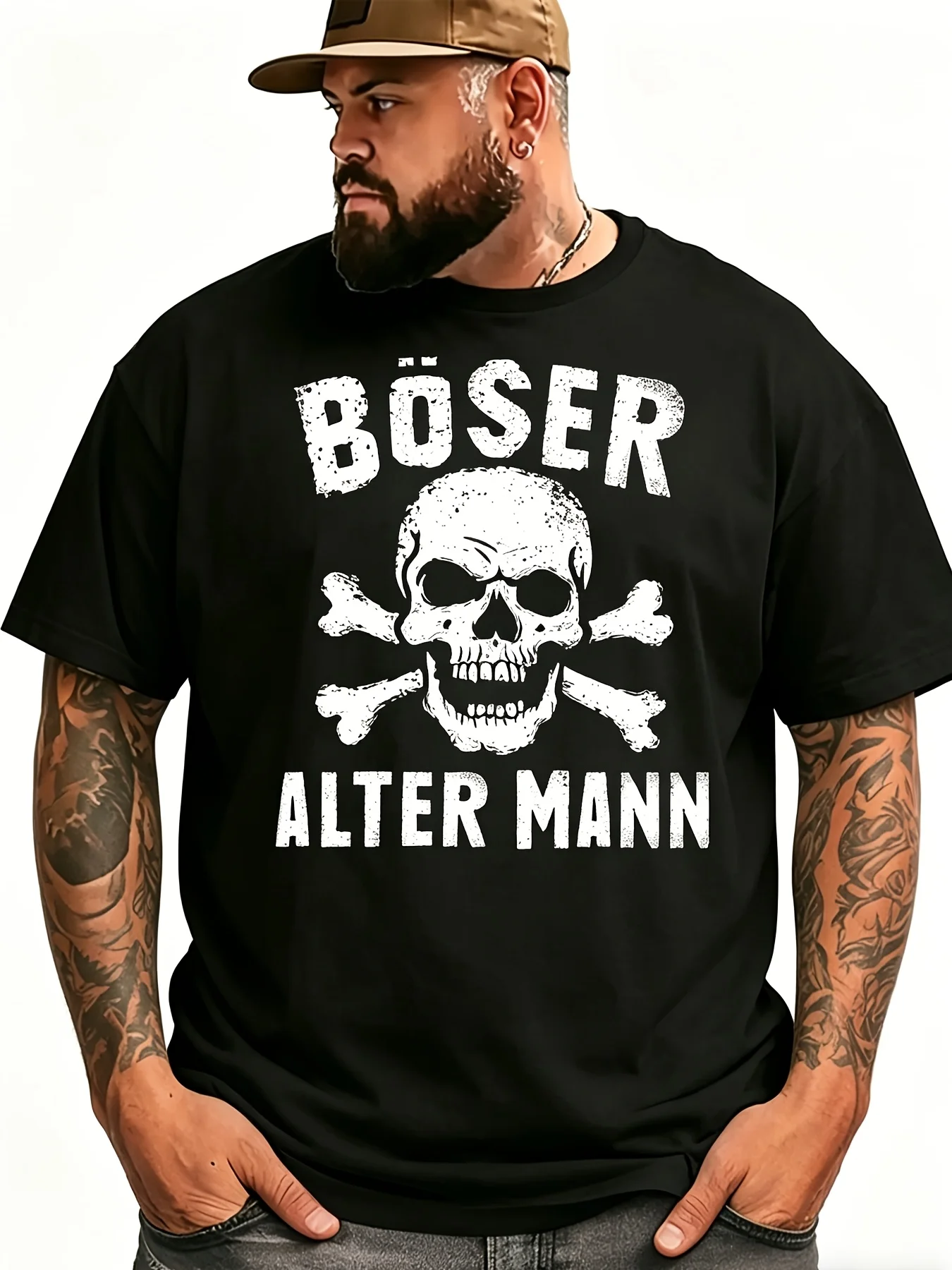 Men'S Versatile and Stylish Casual T-shirt for Men |   100%, Breathable, Slightly Stretchy, Round Neck, Heat Transfer Print Short-Sleeved Top |   Summer Casual Print Top, Fashionable, Trendy, Comfortable