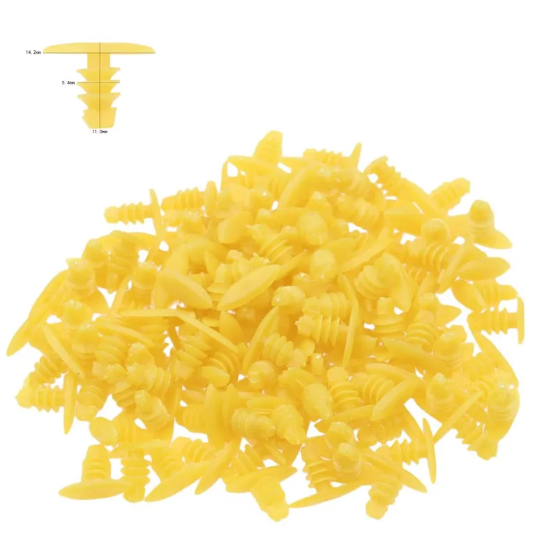 100pcs Universal Car Auto Weatherstrip Retainer Screws Rivets Clip Push Bumper Fastener for Mazda Honda Toyota BMW For All Car