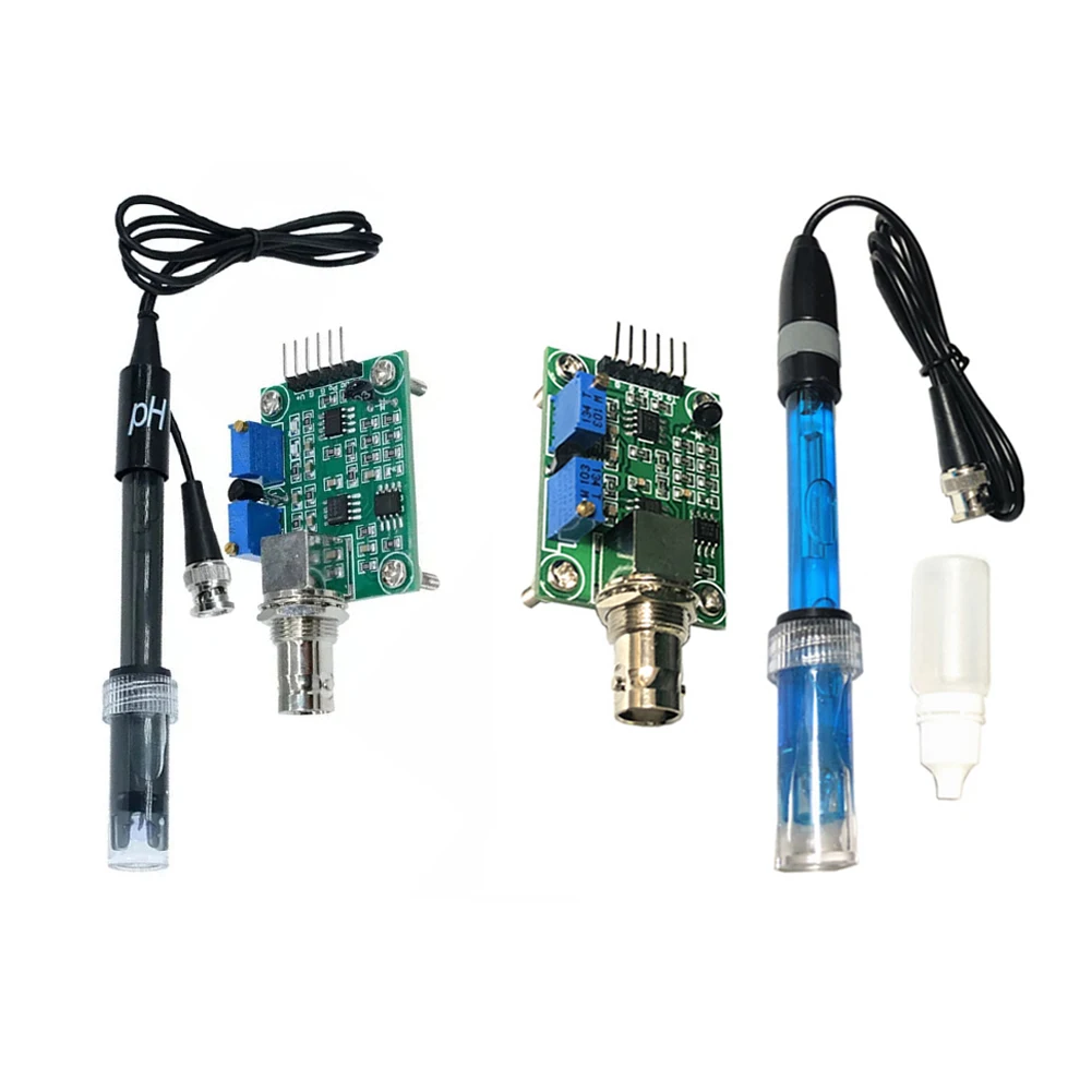 

Модуль датчика регулятора обнаружения PH + электродный зонд BNC PH для Arduino PH0-14 Тестовый инструмент оптом